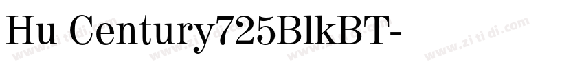 Hu Century725BlkBT字体转换